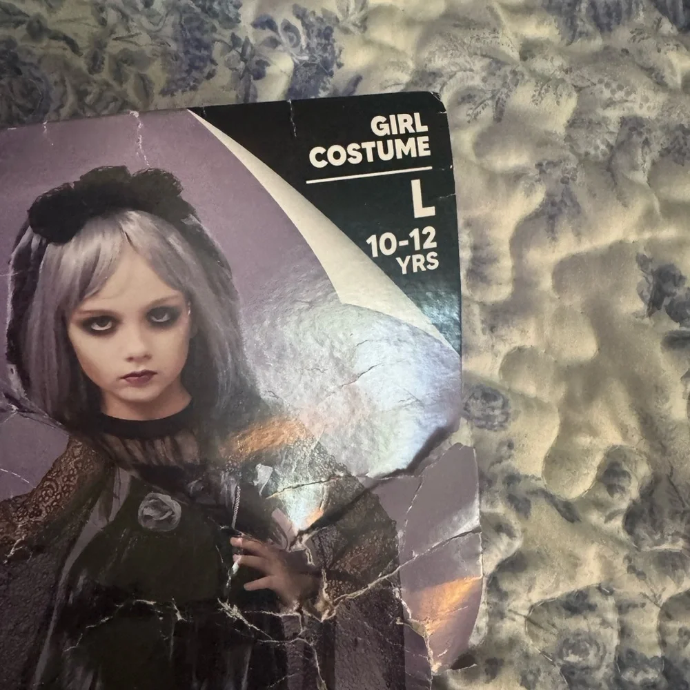 Mystical Black dark Bride  Kids Halloween Costume